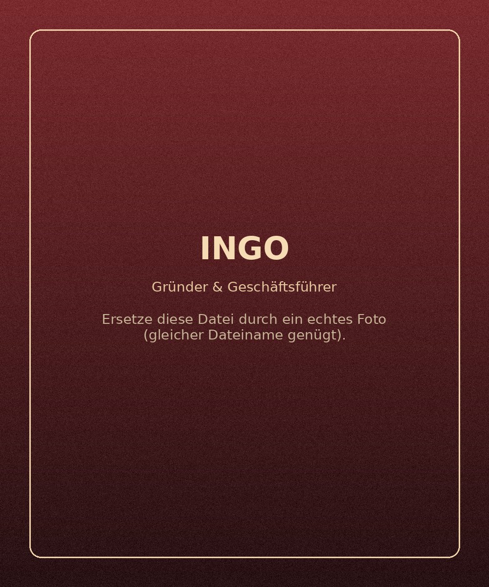 Ingo — Gründer & Geschäftsführer